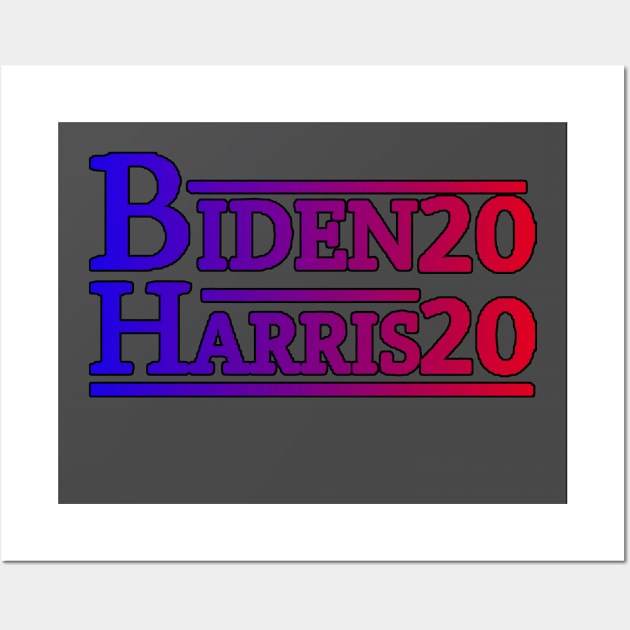 biden harris 2020 Wall Art by LedDes